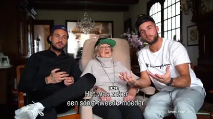 Dave en Donny proosten op oma Dien