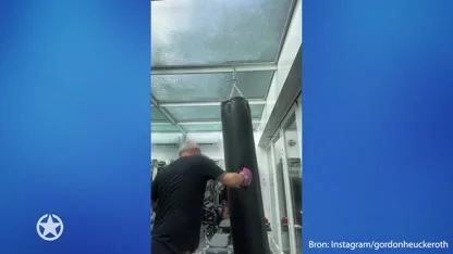 Gordon werkt zich flink in het zweet