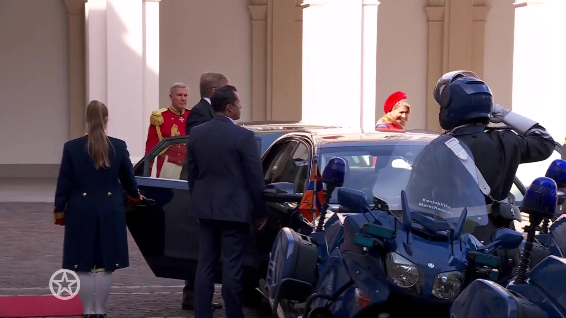 Aankomst koningin op Prinsjesdag