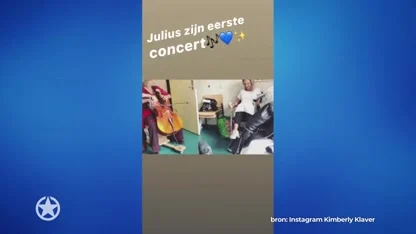 Pasgeboren zoontje Kimberley Klaver krijgt serenade