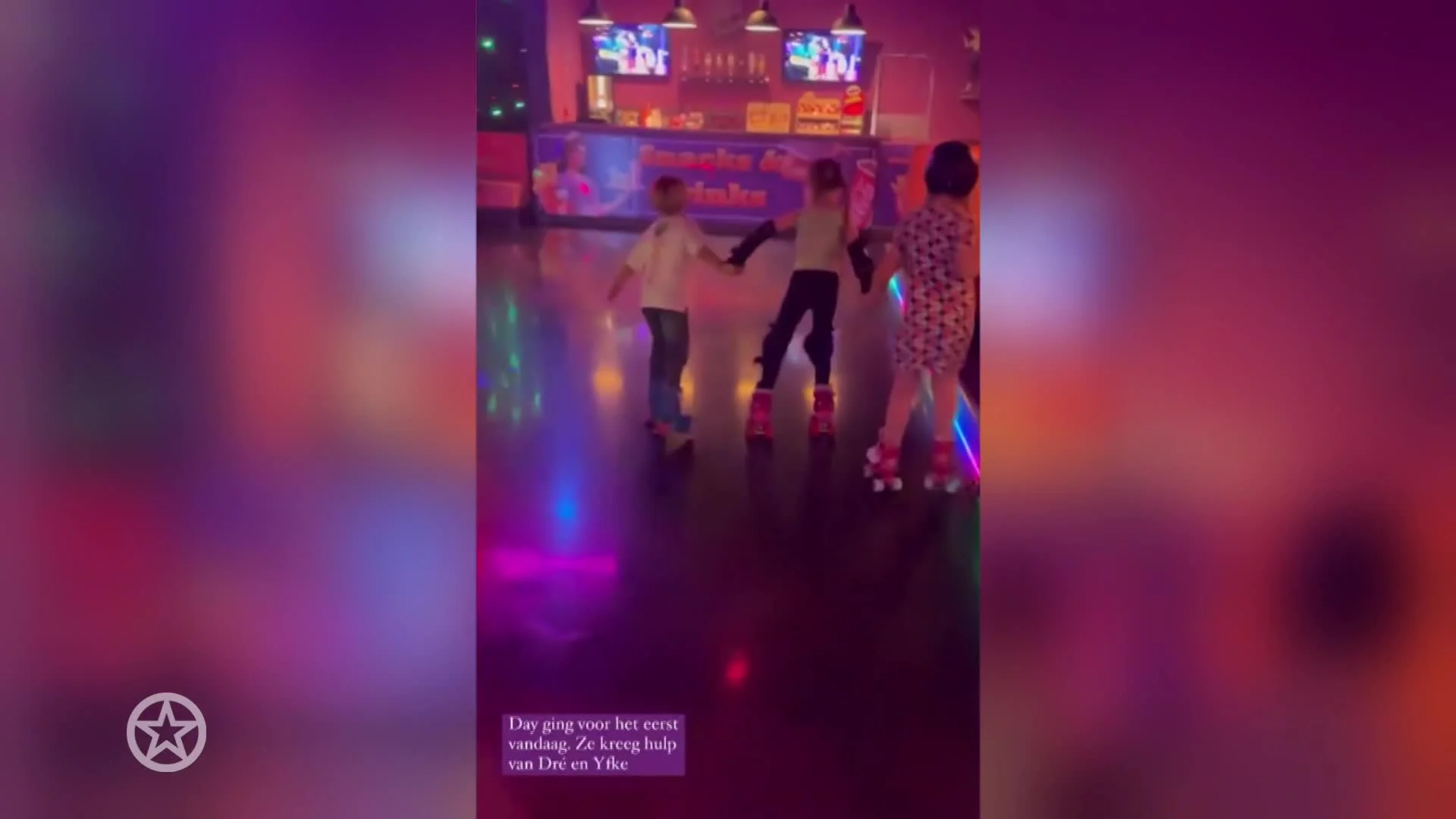 Monique en André op skates