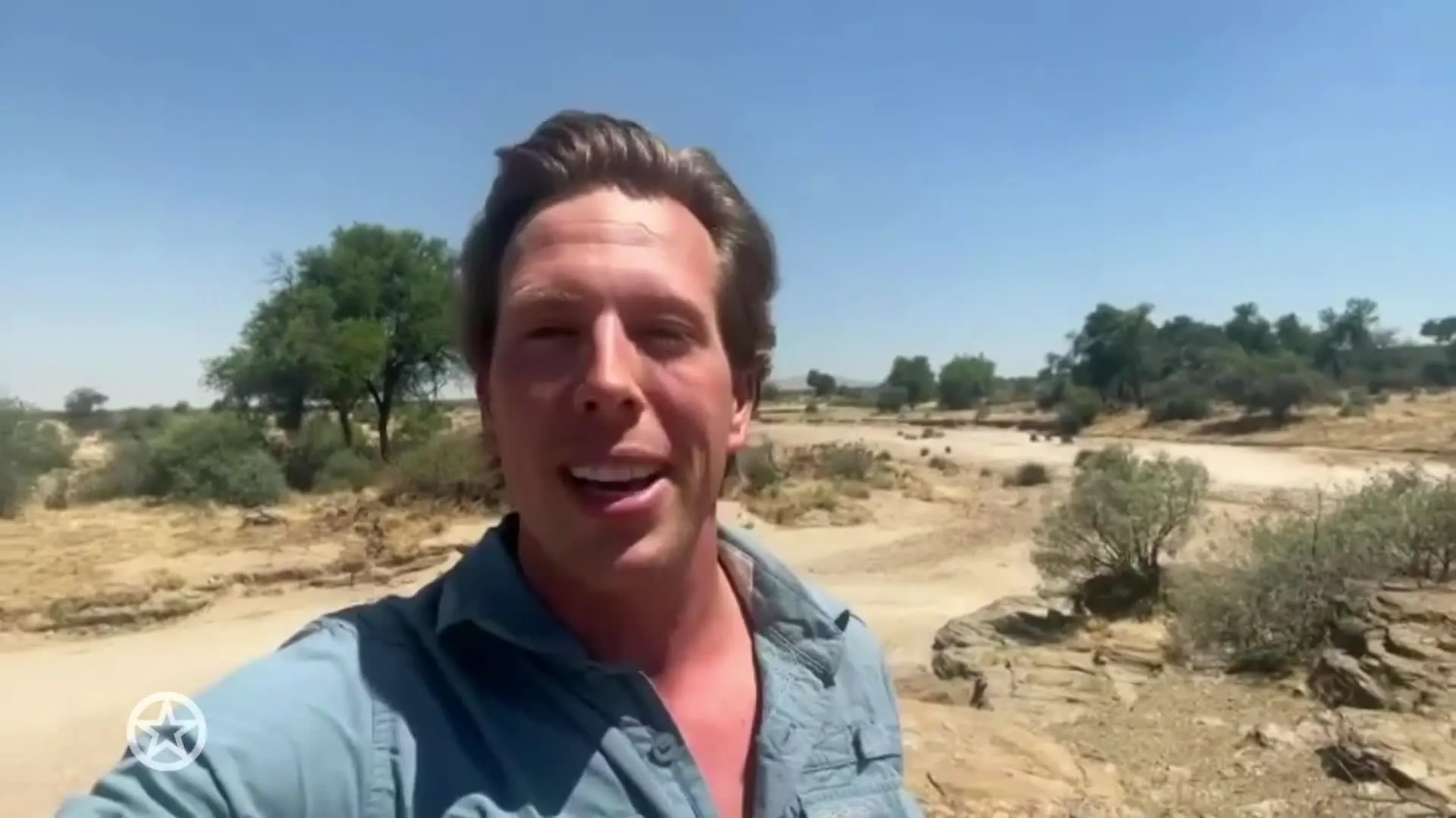 Freek Vonk maakt zich geen zorgen in Namibië