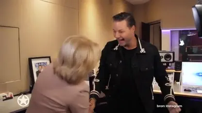 Fred van Leer oefent met Glennis Grace