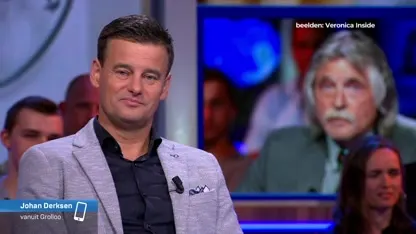 Johan Derksen toch al in VI... aan de telefoon!
