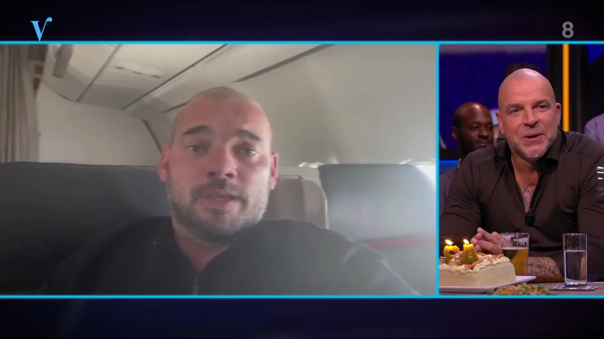 Wesley feliciteert Andy met verjaardag