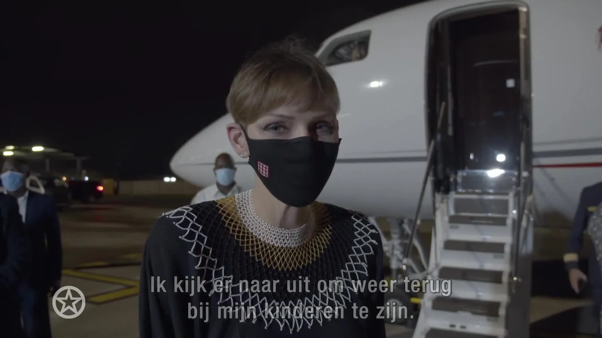 Prinses Charlène herenigd met familie in Monaco