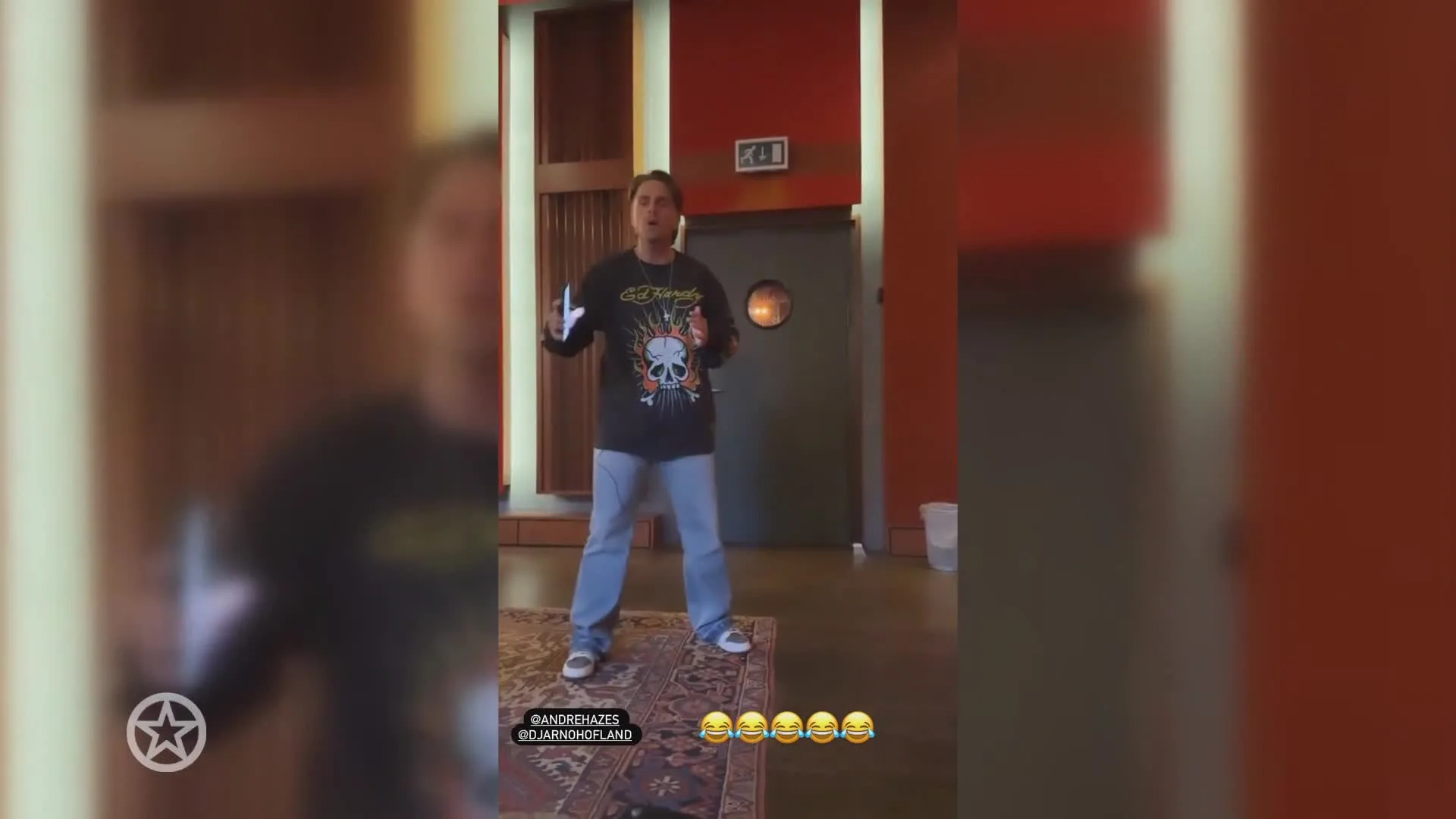 André en Djarno kibbelen