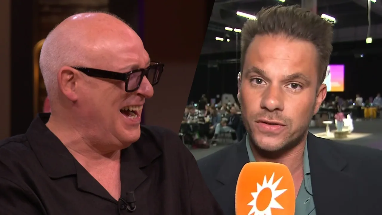 Aran Bade geeft Songfestival-update vanuit Malmö; René kan lach niet bedwingen