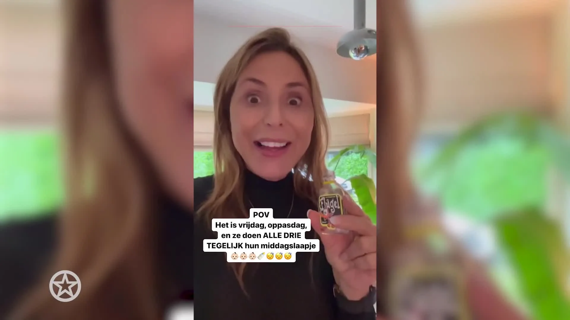 Heleen van Royen aan de drank tijdens oppassen