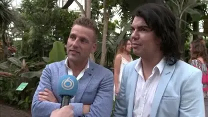 Bij de clipopnames van Roy Donders en Wesley Klein