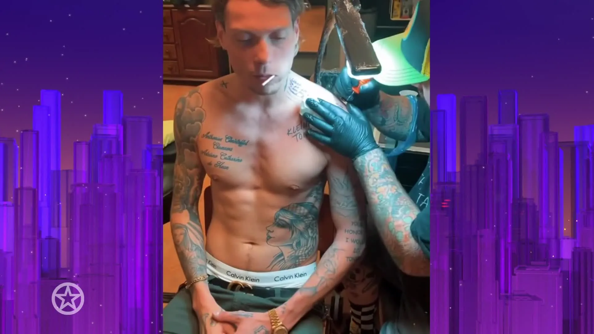 Tony Junior zet zeer persoonlijke tatoeages