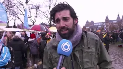 Drukte Klimaatmars ontroert Claudia de Breij