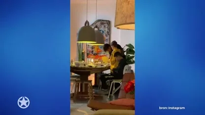 André en zoon Bridget knutselen er samen op los!