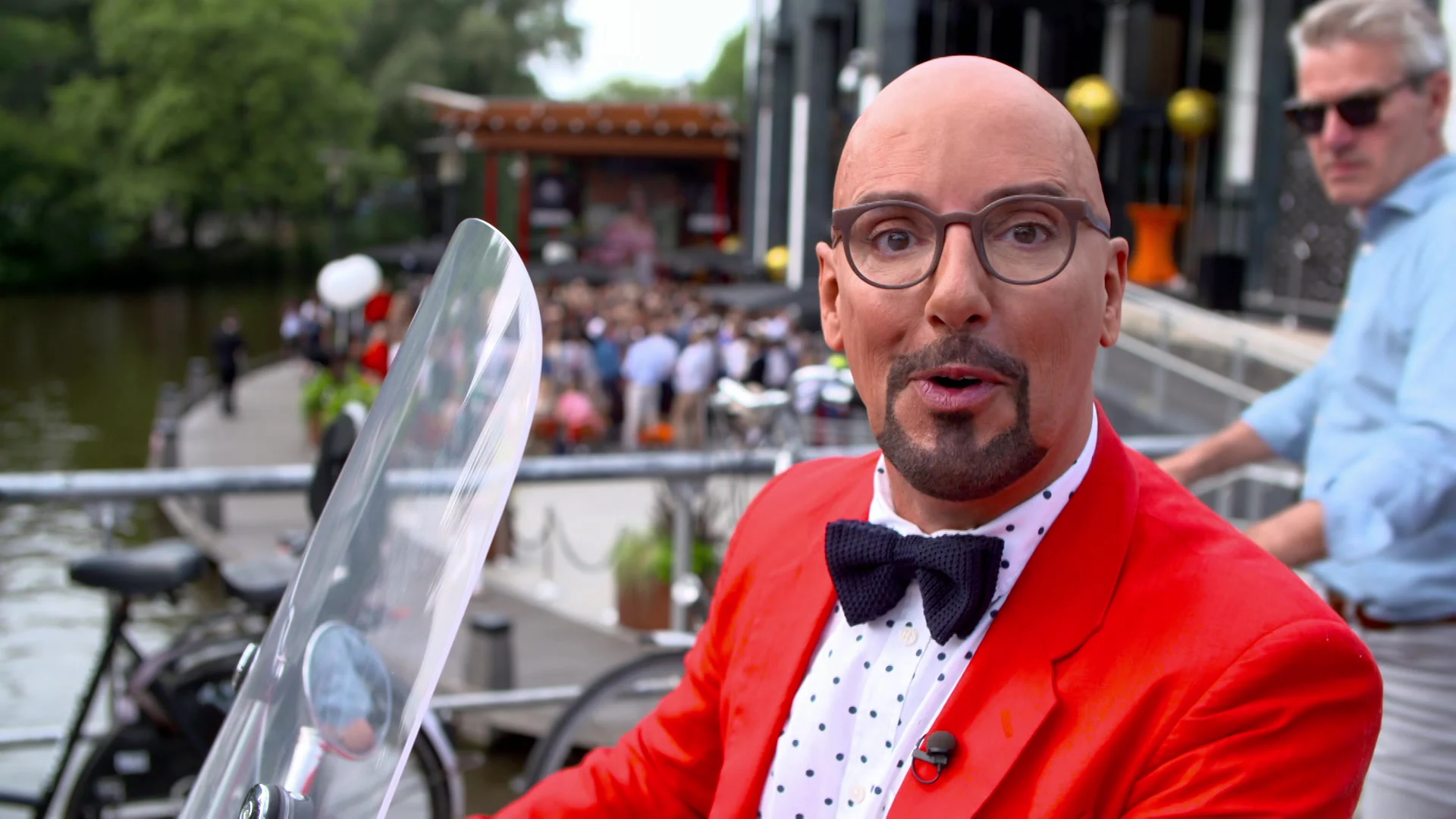 Maik de Boer bij de zonnige Talkies Terras Award