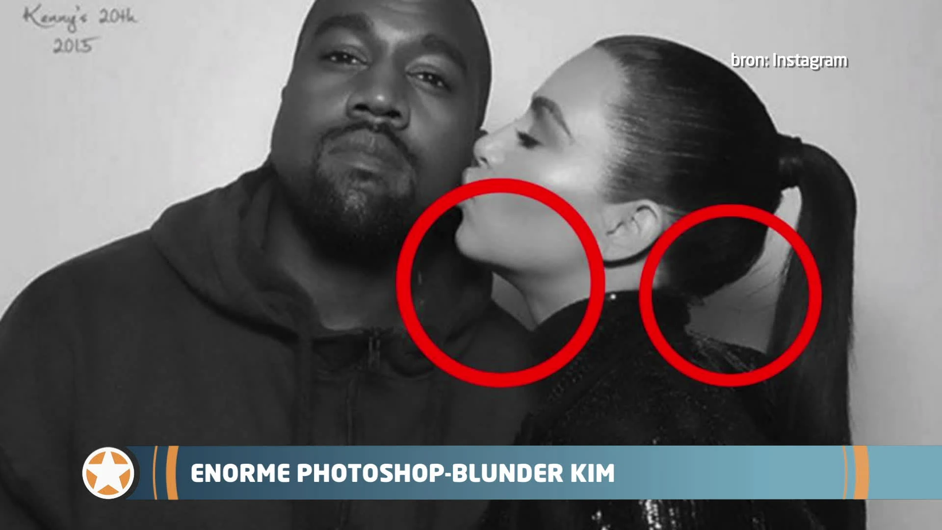Show Update: Enorme Photoshop-blunder Kim Kardashian