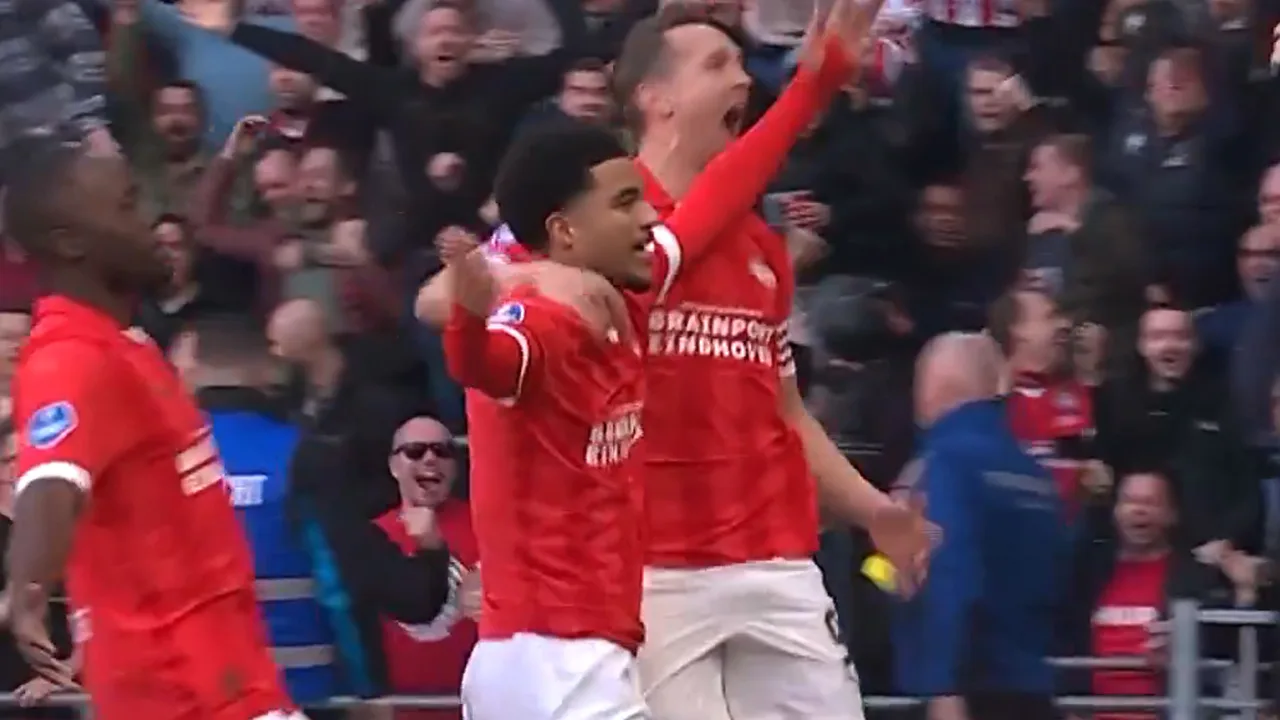 Videogoal: Tillman zet PSV razendsnel op voorsprong tegen Feyenoord