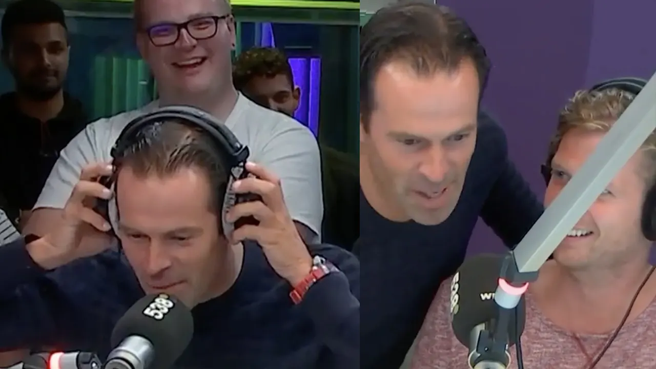 Nijhuis steelt de show bij Radio 538 en doet een Hansie Hansie: 'De groeten!'
