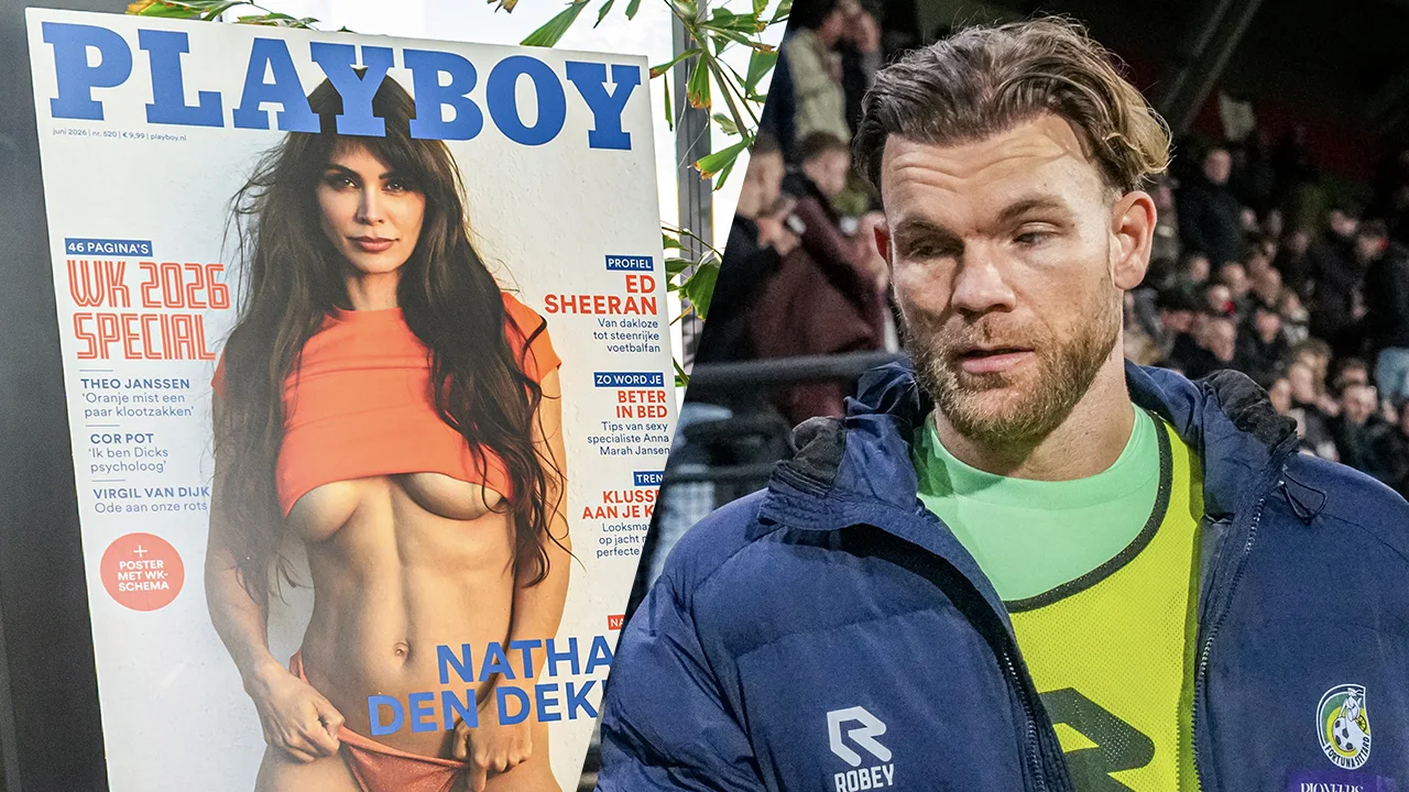 Dit vindt doelman Nick Marsman van de Playboy-shoot van zijn vrouw Nathalie den Dekker