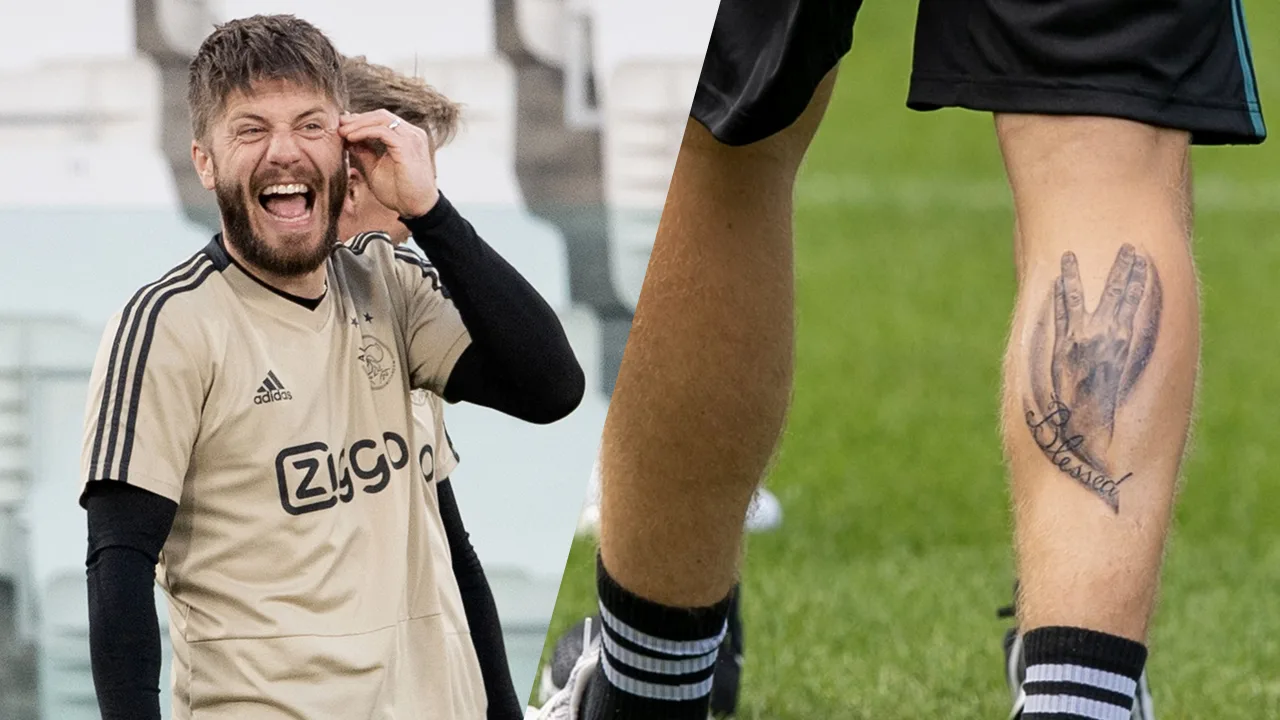 Schöne lacht om nieuwe tatoeage Van de Beek: 'Slechte invloed heb ik hè!'
