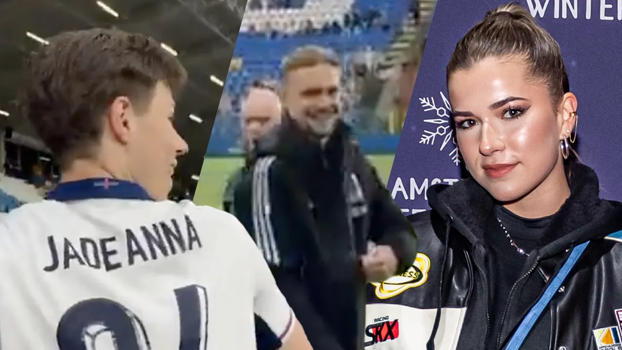 Video: Kenneth Taylor kan lach niet onderdrukken bij zien van 'Jade Anna'-shirt