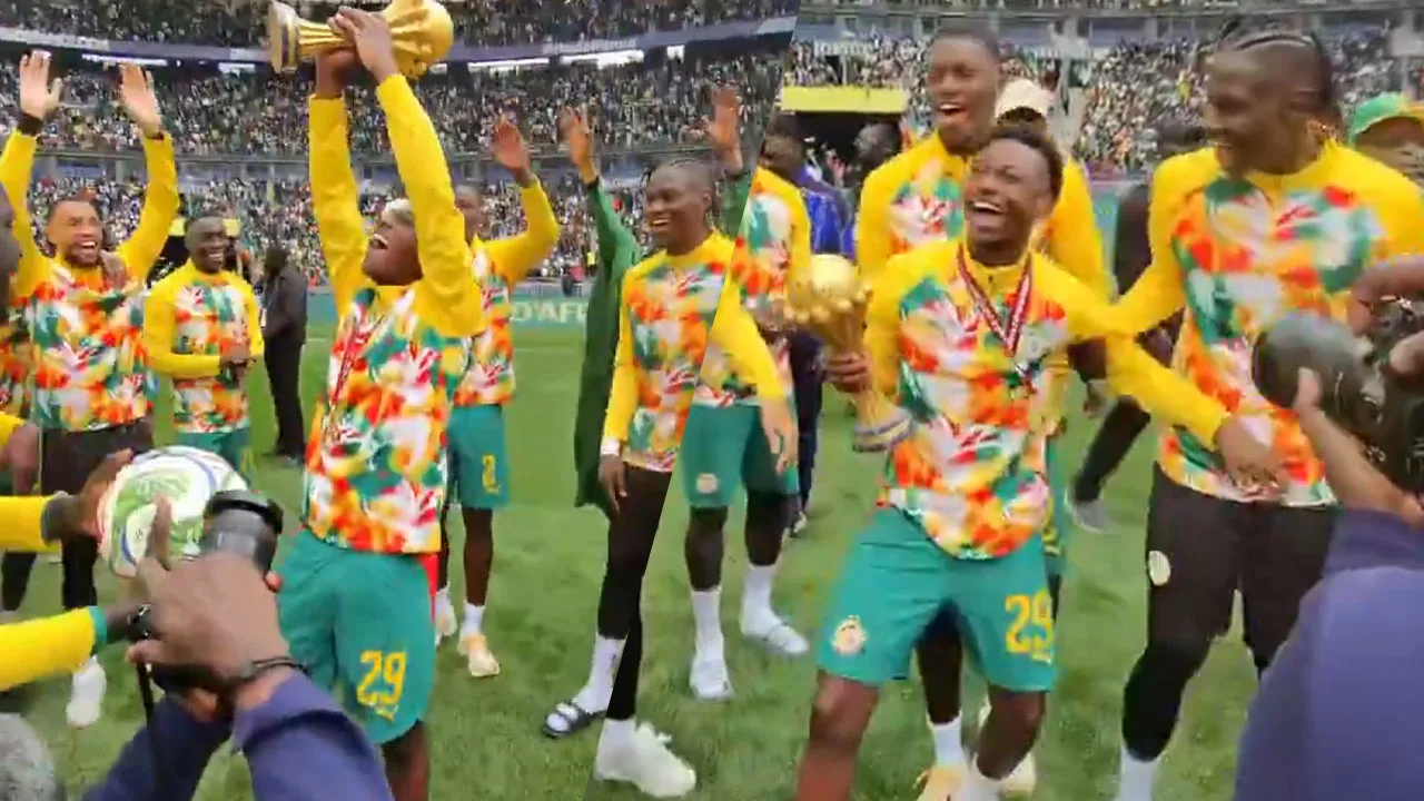 Video: Senegal pronkt met (afgenomen) Afrika Cup