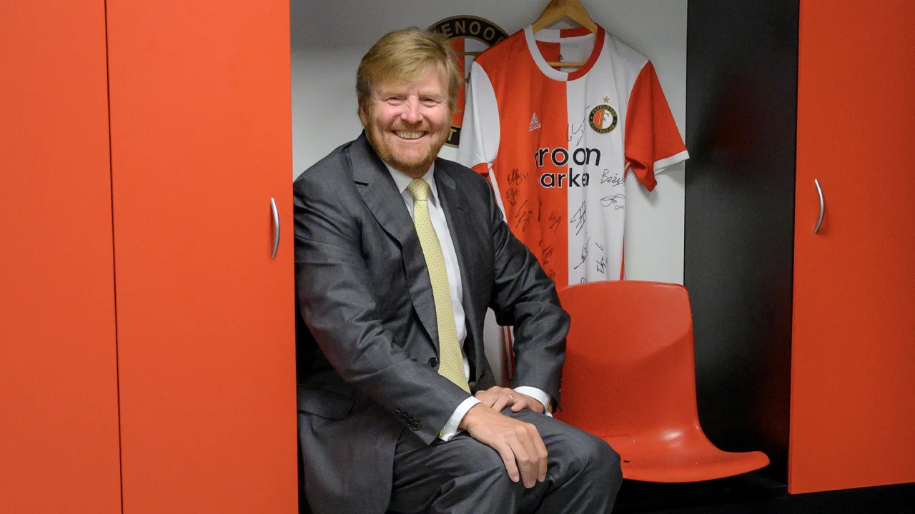 Koning Willem-Alexander bezoekt Feyenoord