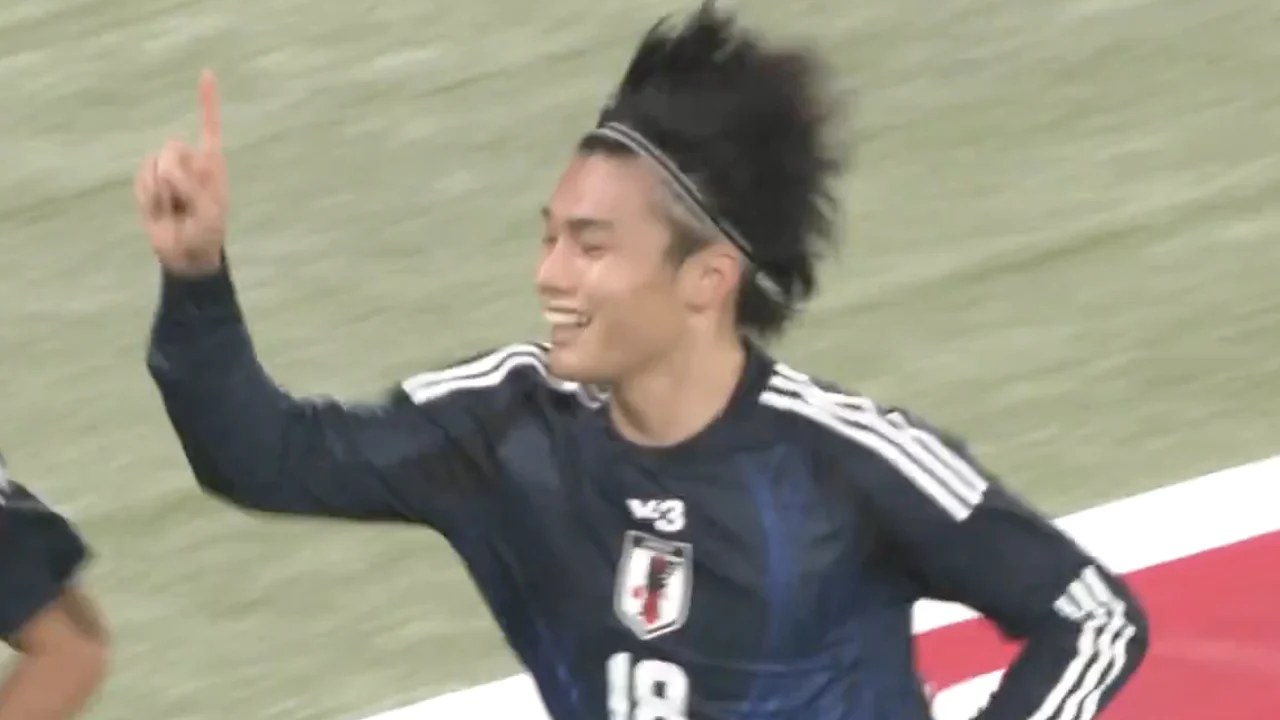 Videogoal: Ayase Ueda kopt Japan naar oefenzege op Brazilië