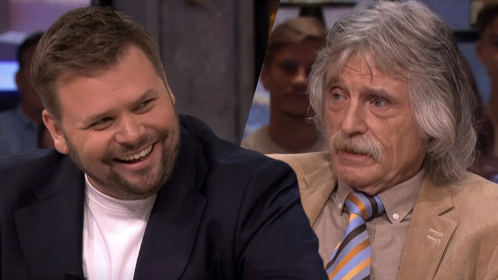 Thomas van Groningen krijgt kledingadvies van Johan Derksen: ‘Jij komt af en toe binnen…’