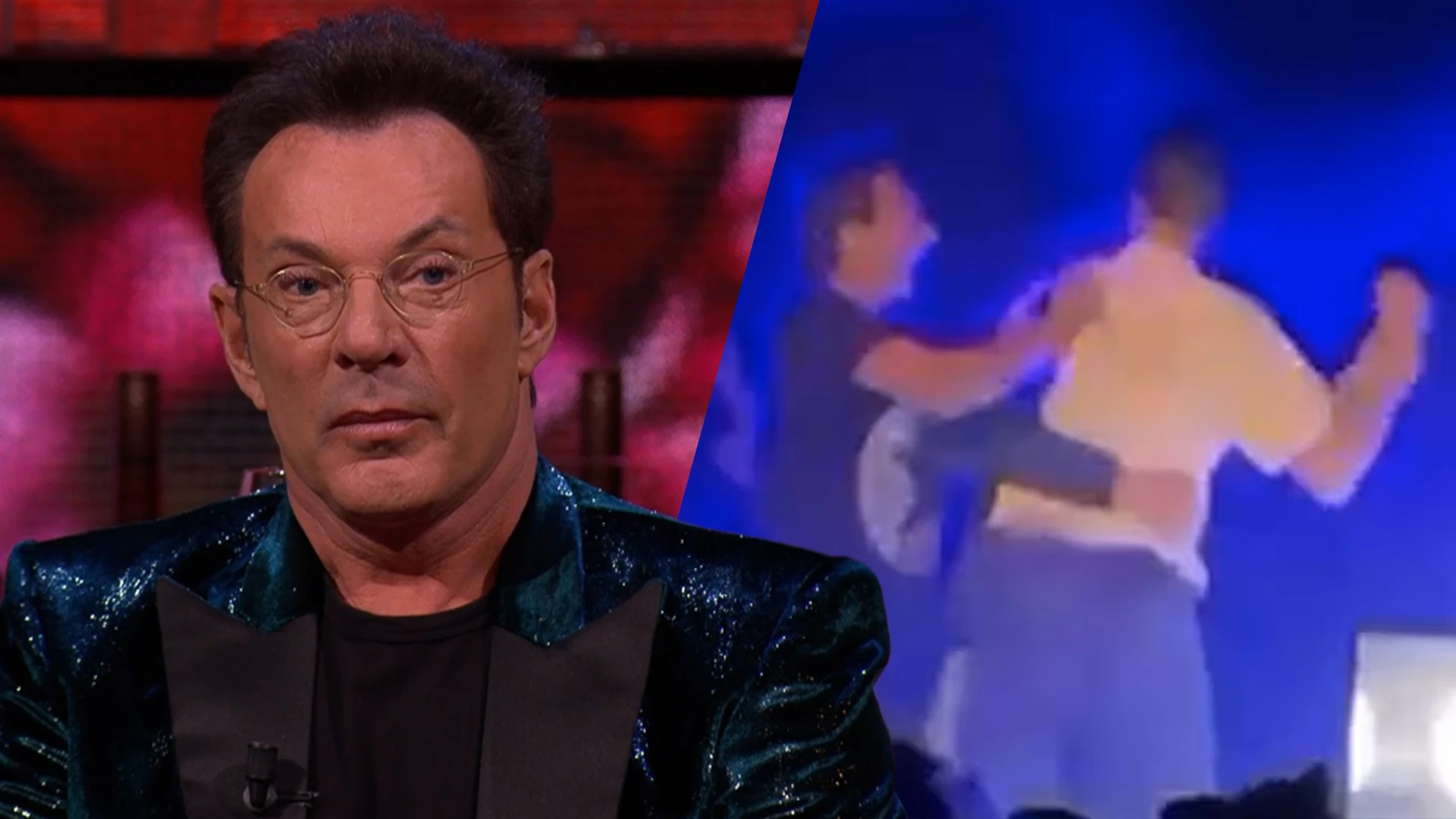 Video: Gerard Joling op de vuist met biergooier tijdens optreden: 'Weet je hoe dat voelt?'
