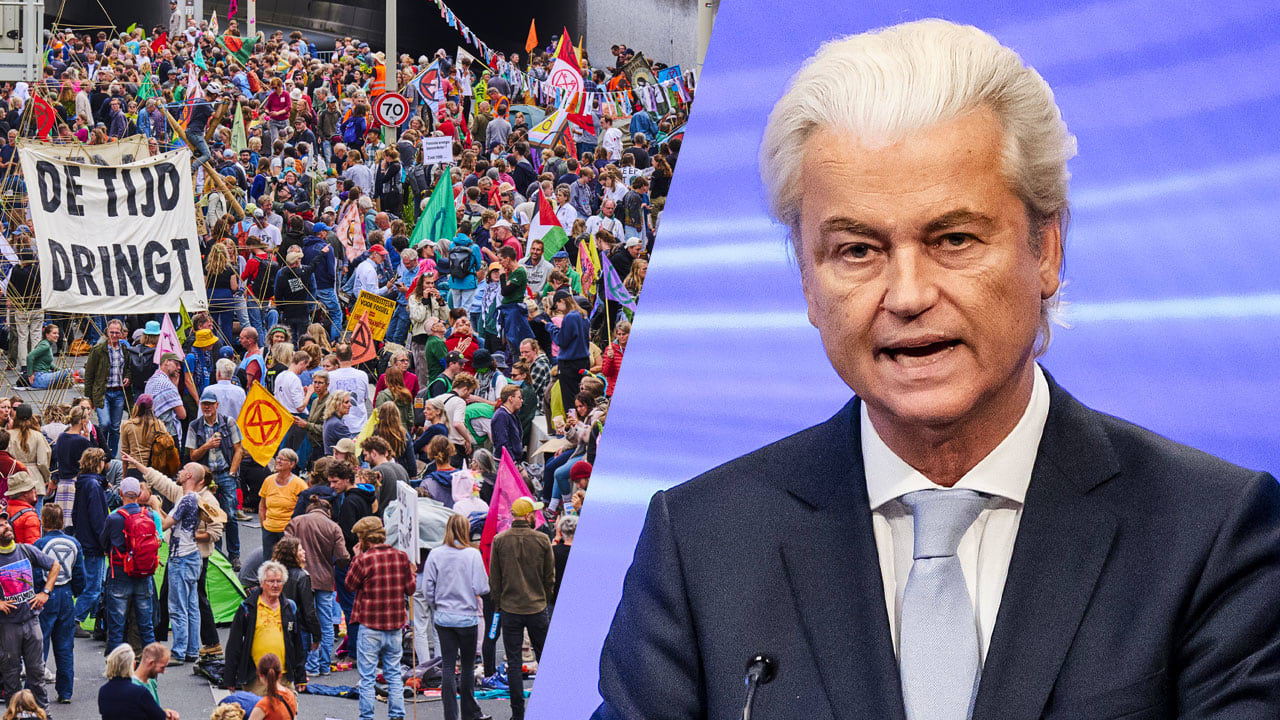 Extinction Rebellion: 'Nederland is verlost van wurggreep Wilders'