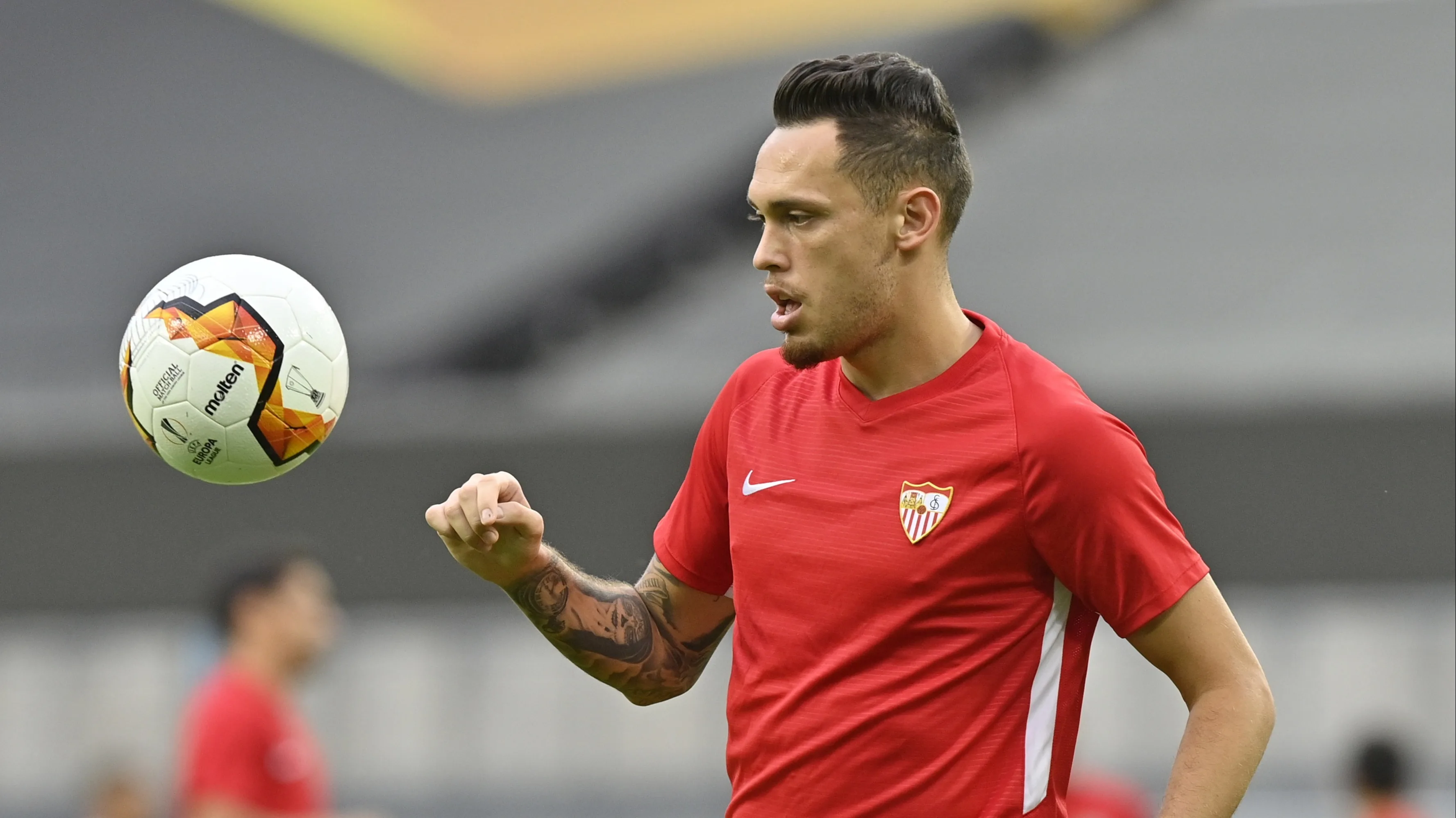 Sevilla-aanvaller Ocampos nog onzeker voor finale tegen Inter