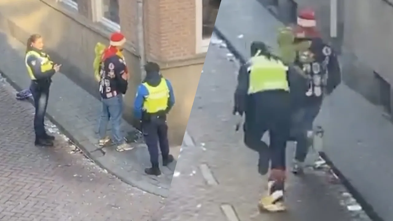 Video: Wildplassende carnavalsvierder slaat op de vlucht voor boa's