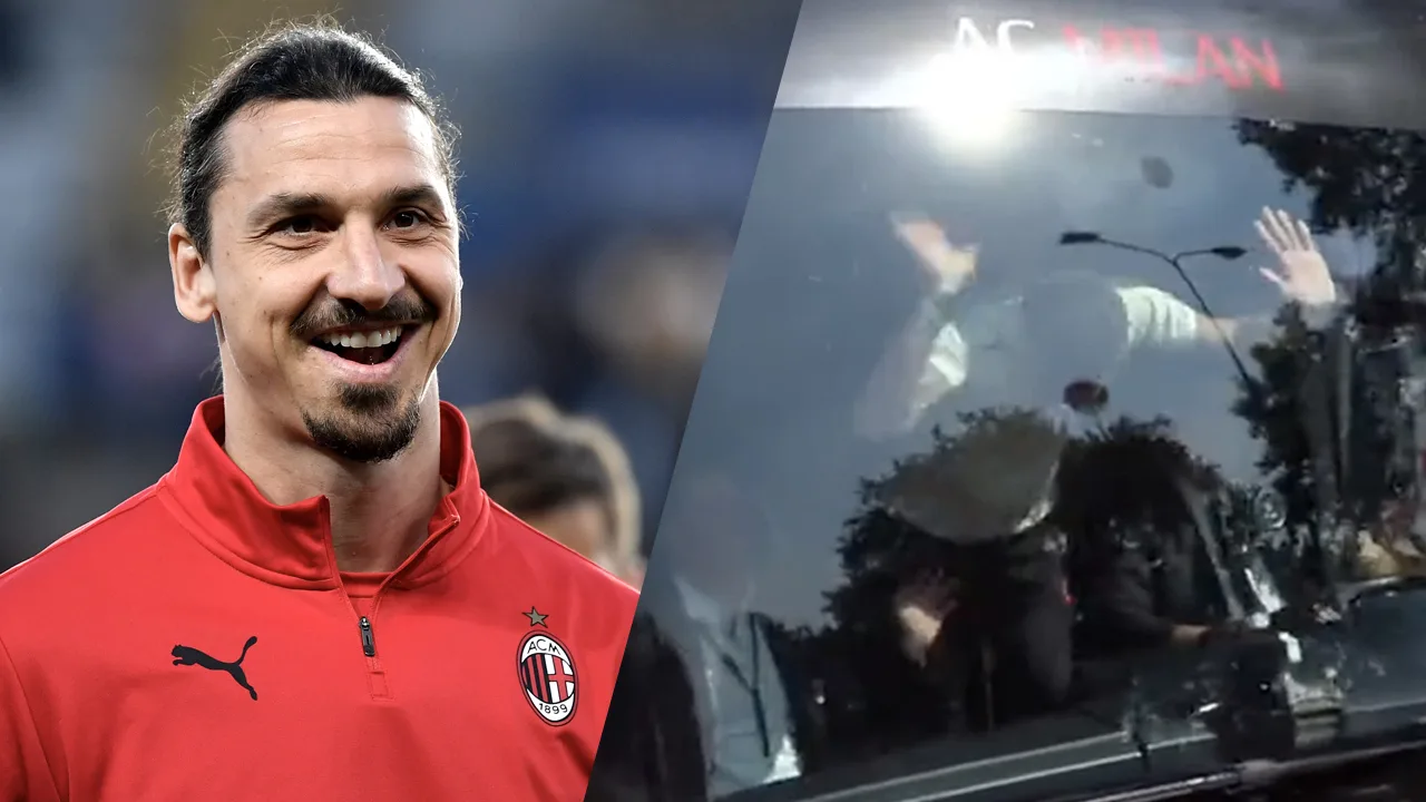 VIDEO: Ibrahimović wordt gek en slaat voorruit van spelersbus kapot