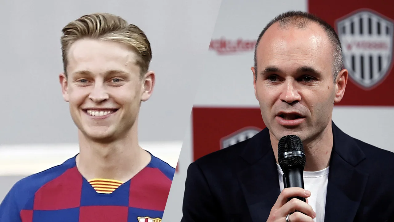 Iniesta over De Jong: 'Geweldige speler, maar pas z'n eerste seizoen' 