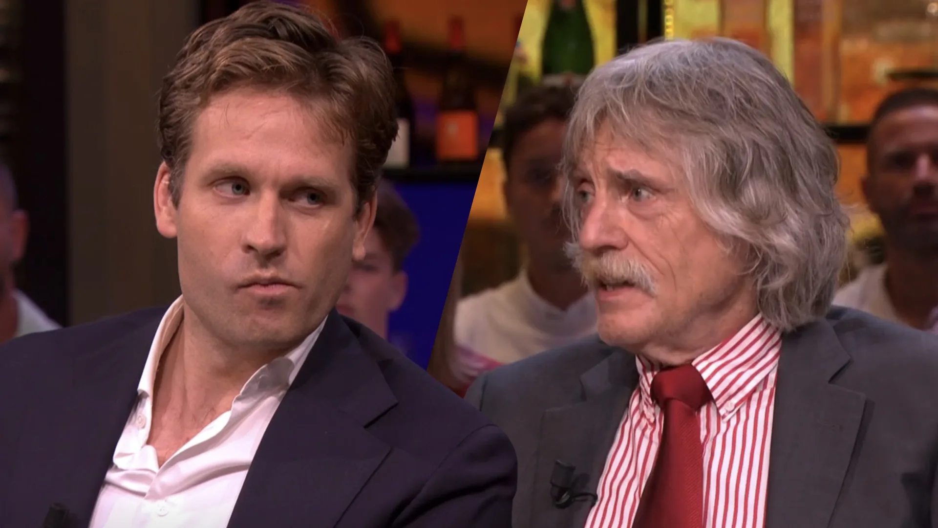 Johan Derksen confronteert Vincent Karremans (VVD): 'De mensen willen Dilan Yeşilgöz niet!'
