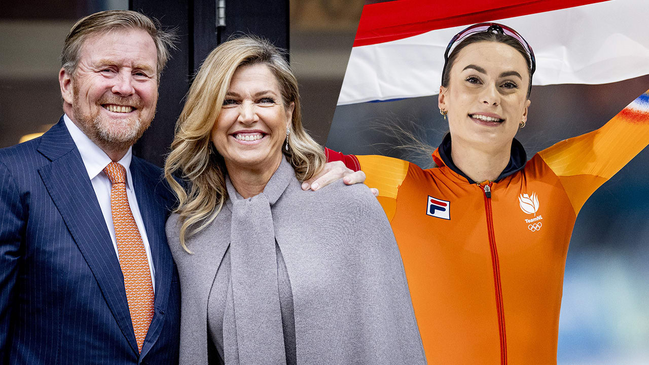 Koningspaar feliciteert Femke Kok met gouden medaille: 'Een historische overwinning!'