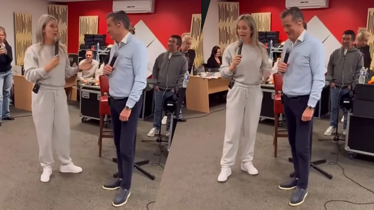 Zien: Hélène repeteert met John de Bever voor optreden bij De Bevers Vieren Kerst