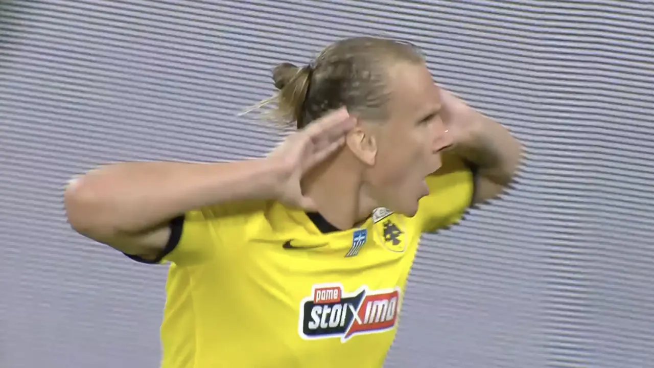 VIDEOGOAL: AEK Athene - Ajax 1-1 (Vida)