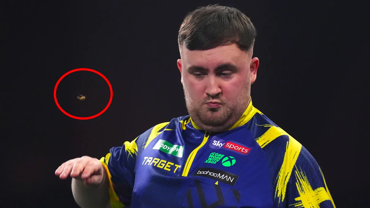 Video: Ally Pally-wesp jaagt Luke Littler de stuipen op het lijf in WK-finale