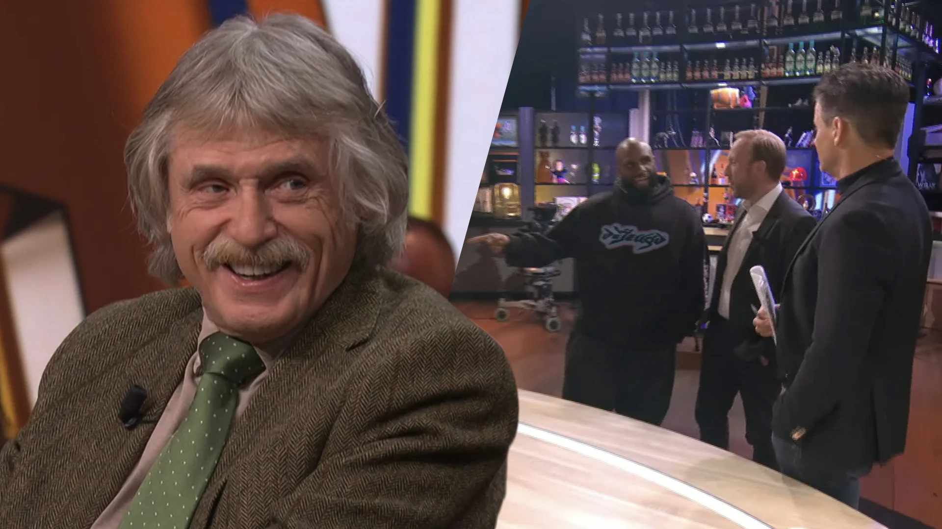 Willie Wartaal verrast door actie Johan Derksen: 'Ik dacht, hij heeft diarree ofzo!'