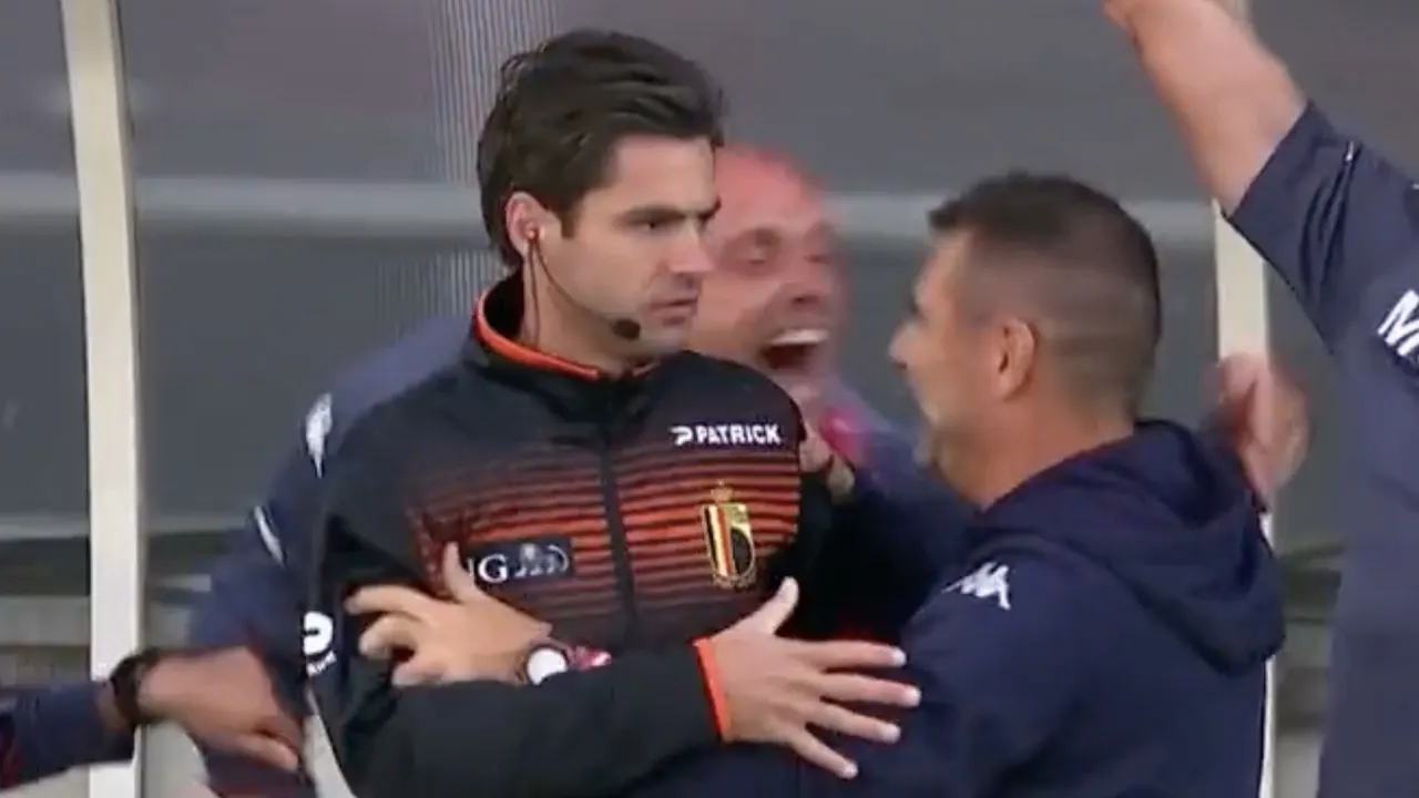 GOUD! Trainer van Belgische promovendus viert overwinning per ongeluk met vierde man