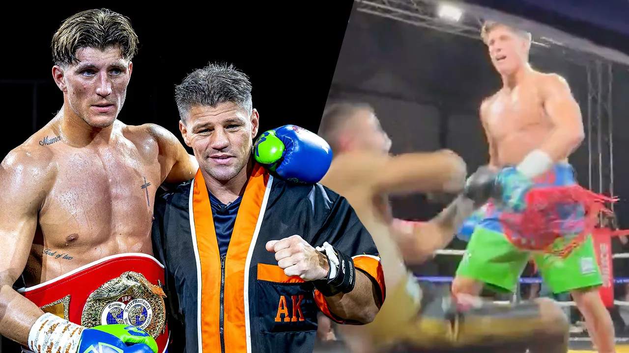 Zien: bokssensatie Gradus Kraus pakt eerste Europese titel met genadeloze knock-out