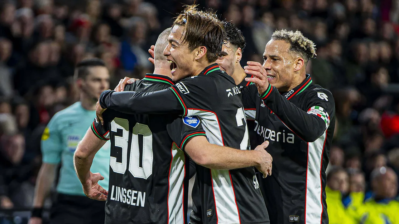 NEC wint doelpuntrijk duel en stelt het kampioensfeest PSV uit