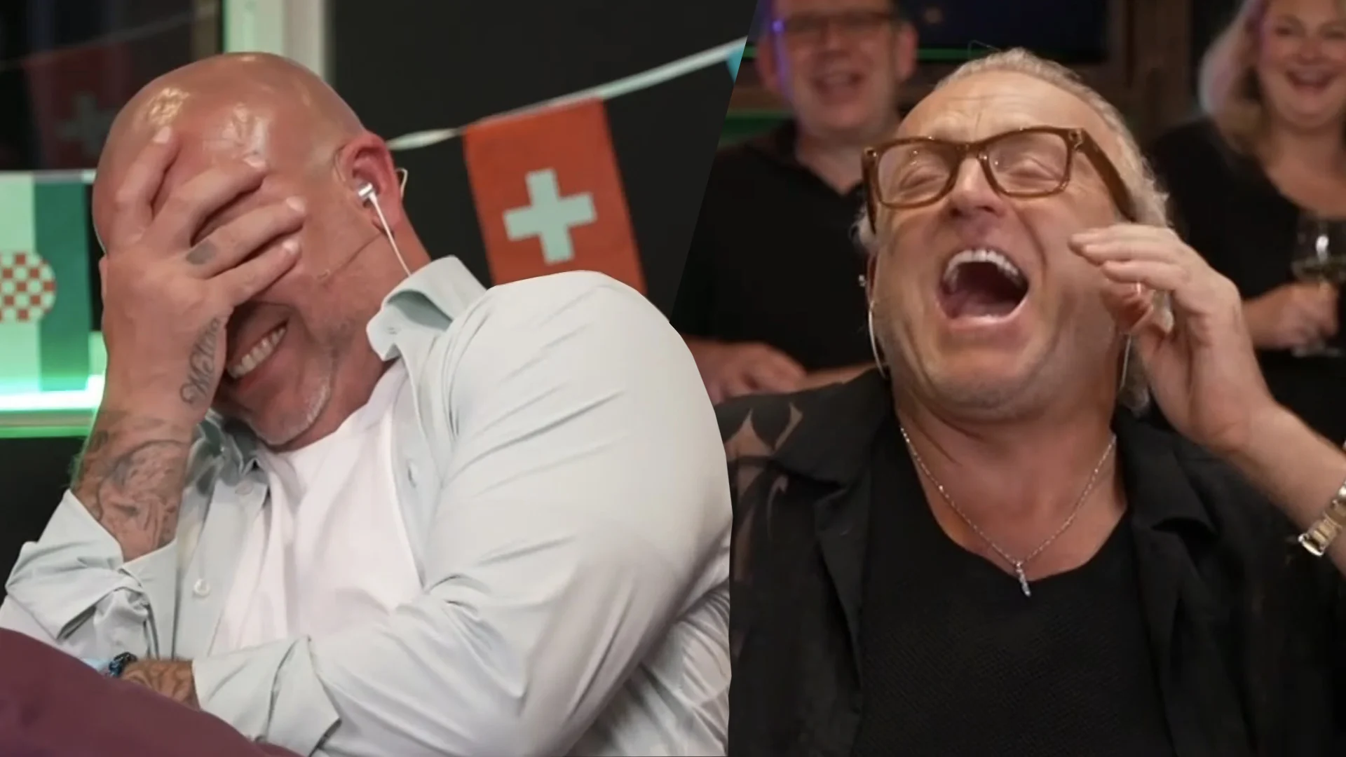 Video: Andy van der Meijde en Gordon hebben grootste lol tijdens het geven van songfestivalcommentaar