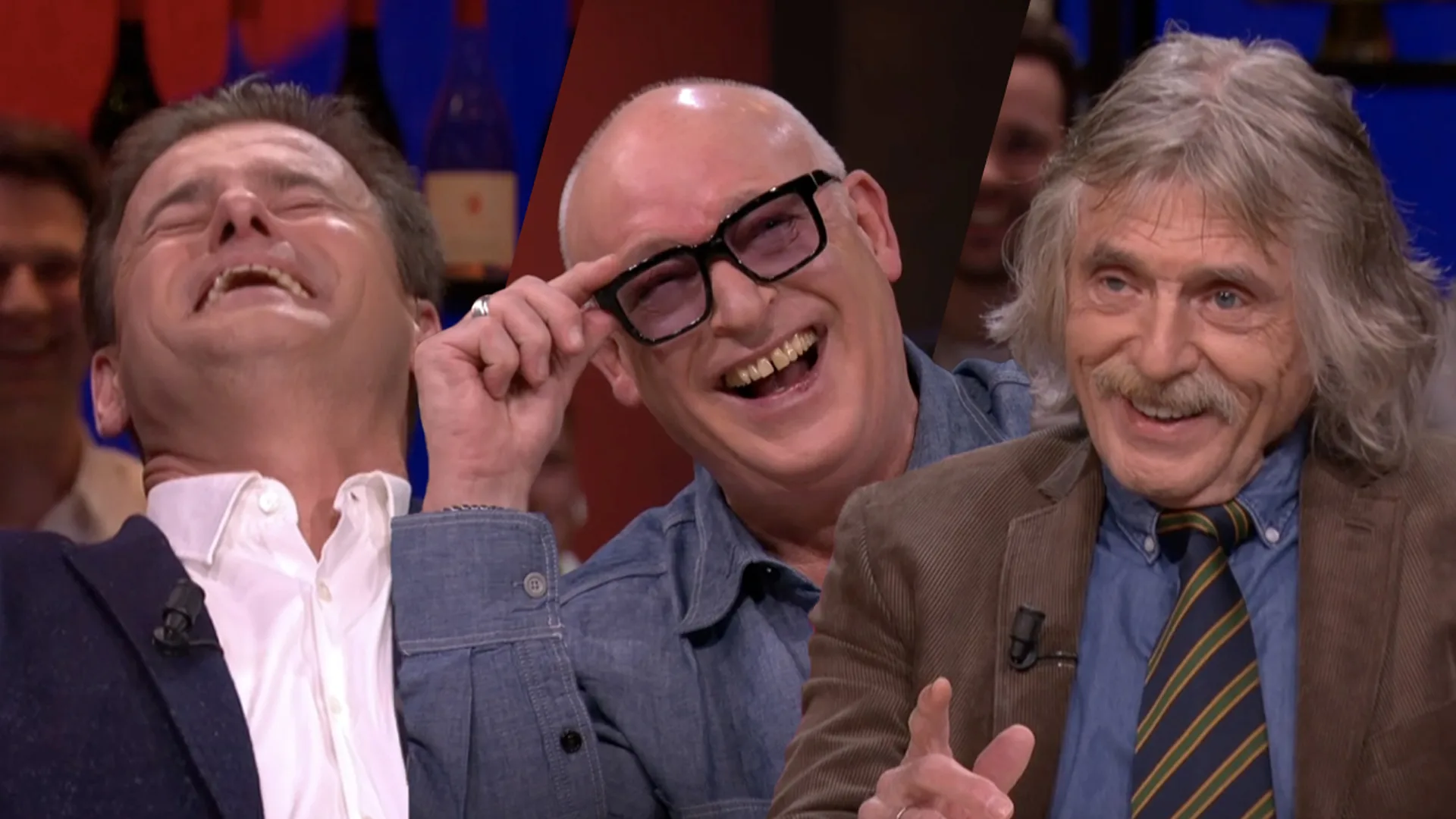 Wilfred en René lachen keihard om uitspraak Johan: 'Als je iedere avond dezelfde act opvoert...'
