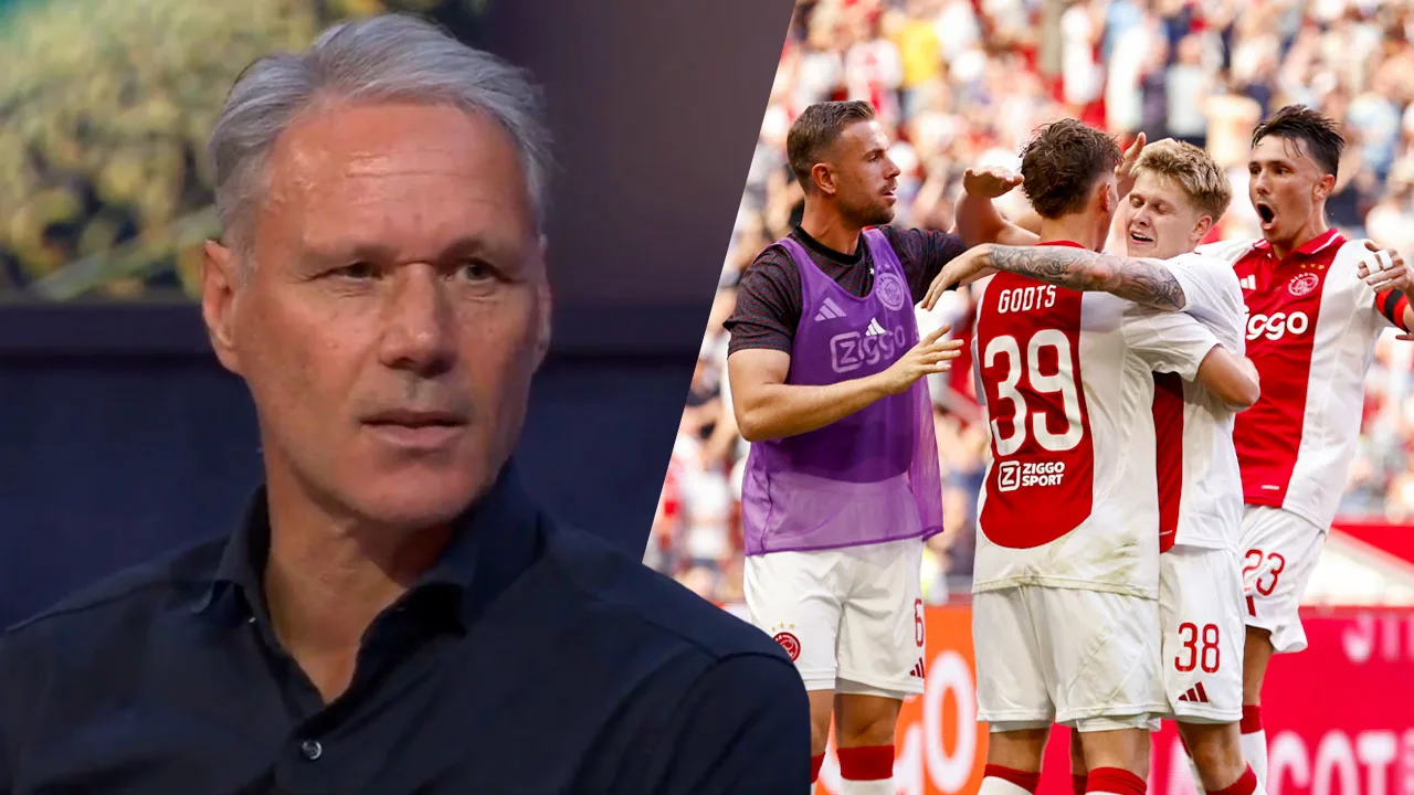 Van Basten niet overtuigd van Ajax-selectie: 'Er is heel moeilijk iets van te maken'