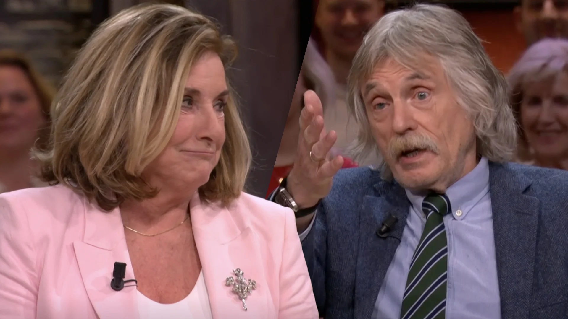 Johan na opmerking Catherine Keyl: "Ik zeg nog: haal haar niet aan tafel!"