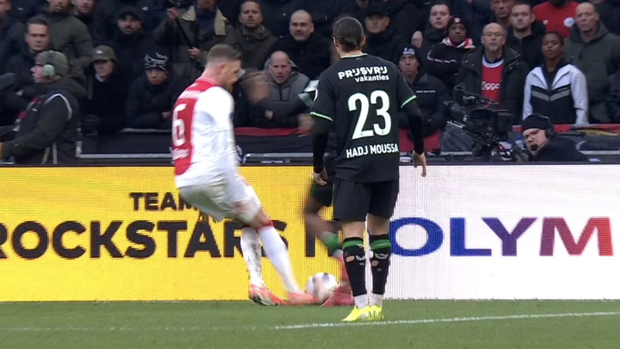 Feyenoord had kort voor winnende treffer Ajax corner moeten krijgen