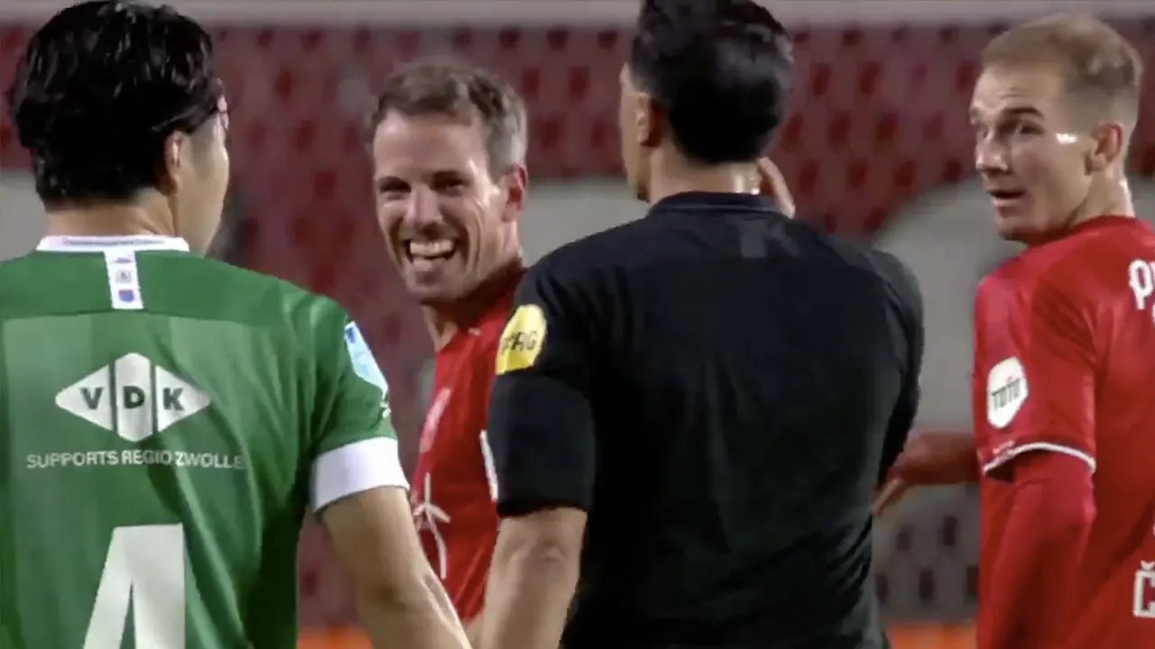 Gözübüyük doet alsof VAR ingrijpt na prachtige goal Brama