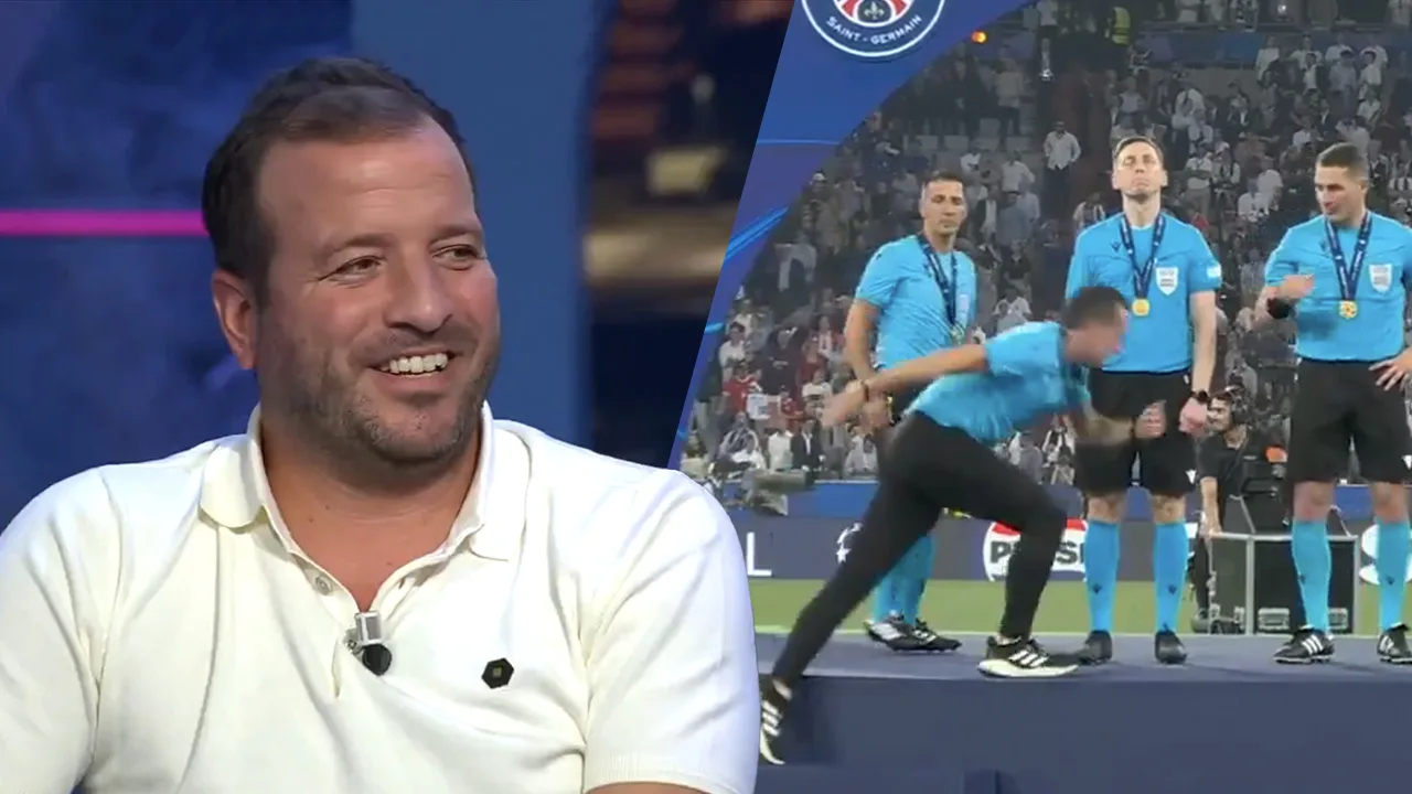 Video: Rafael van der Vaart lacht om struikelende Dennis Higler bij Champions League-huldiging